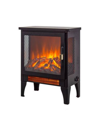 Электрокамин Flynama 17 inch Freestanding с эффектом 3D Flame, Black