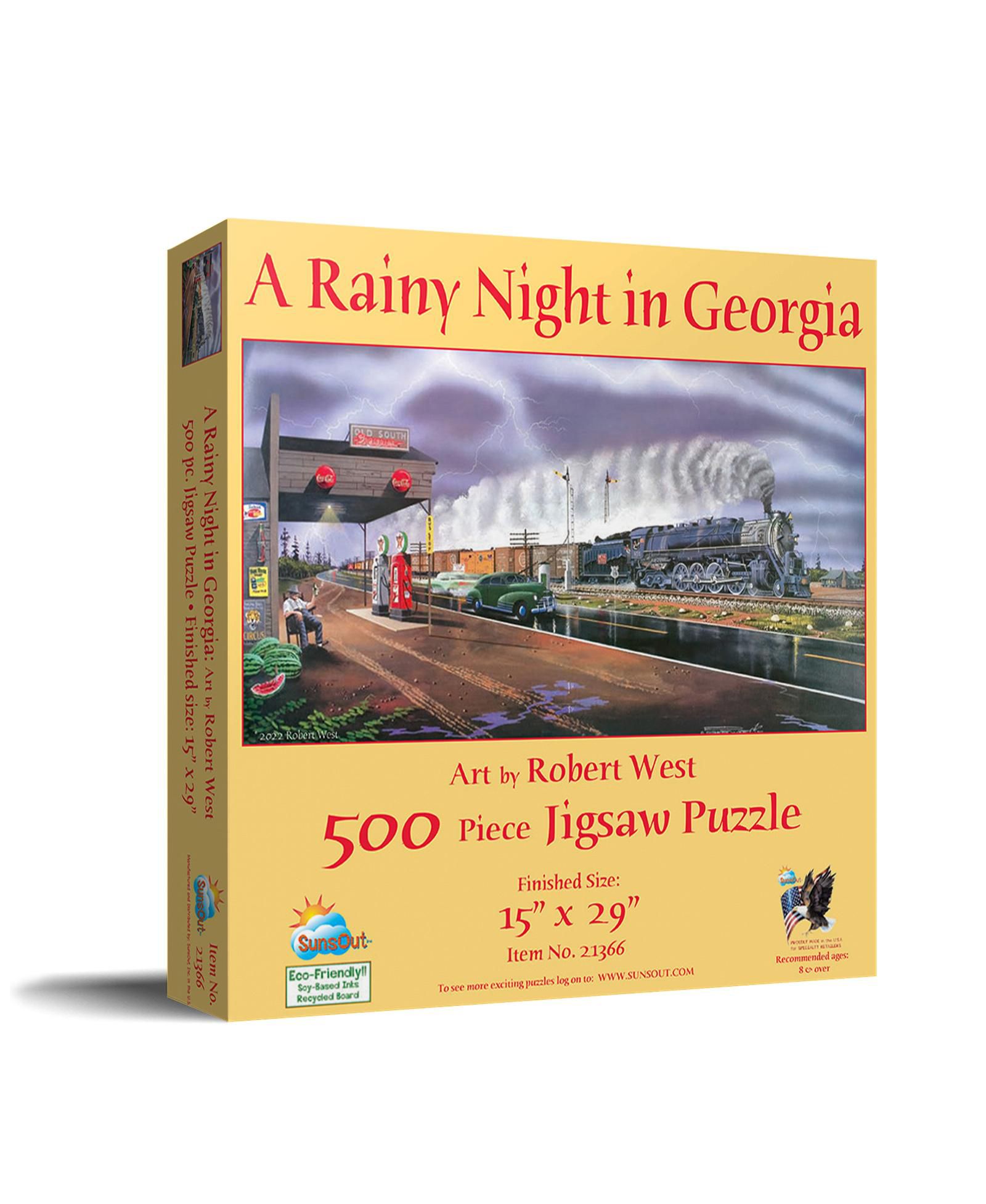 Sunsout A Rainy Night in Georgia 500 Piece Jigsaw Puzzle, Ages 15+