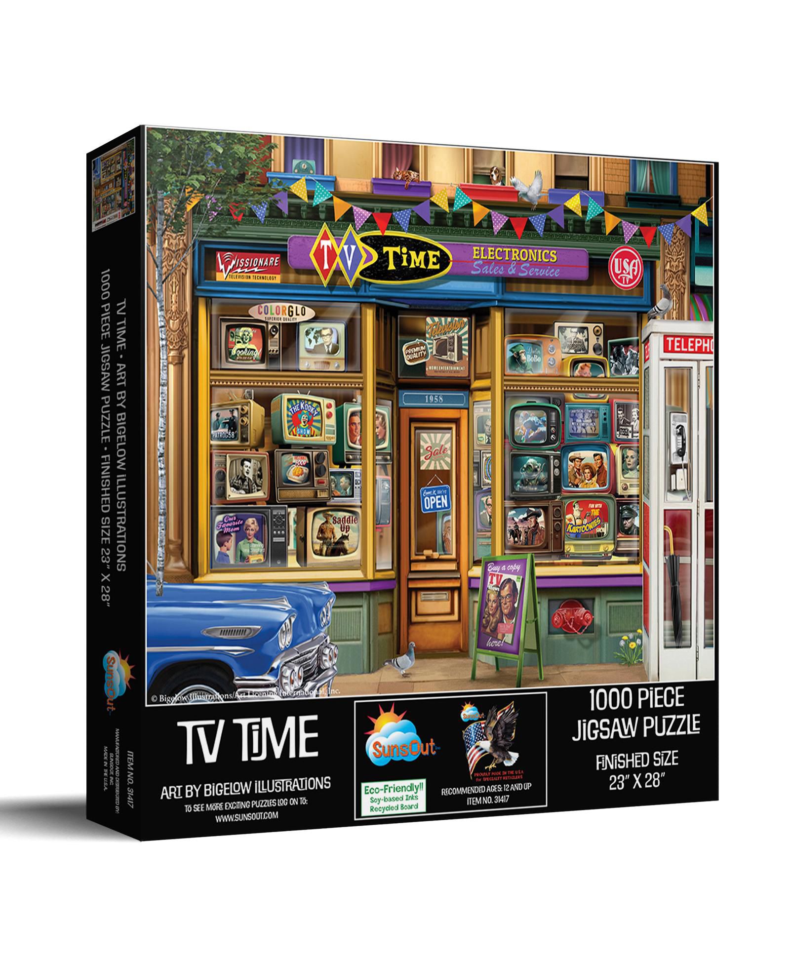 SunsOut TV Time пазл 1000 деталей для взрослых