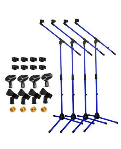 Штатив для микрофона 5 Core Heavy Duty Height Adjustable Floor Microphone Boom Arm MS 080 D-BLU 4PCS