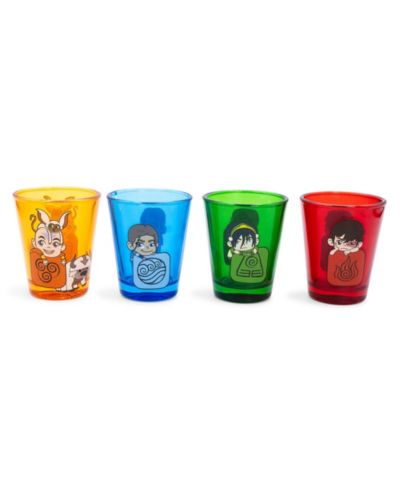 Стопки для шотов Avatar: The Last Airbender Chibi Characters 2-Ounce, набор 4 шт