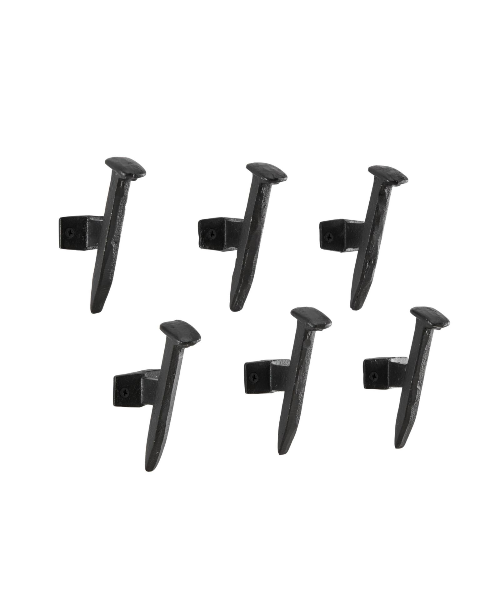 Настенные крючки Danya B Black Cast Iron Railway Nail Head (Set of 6)