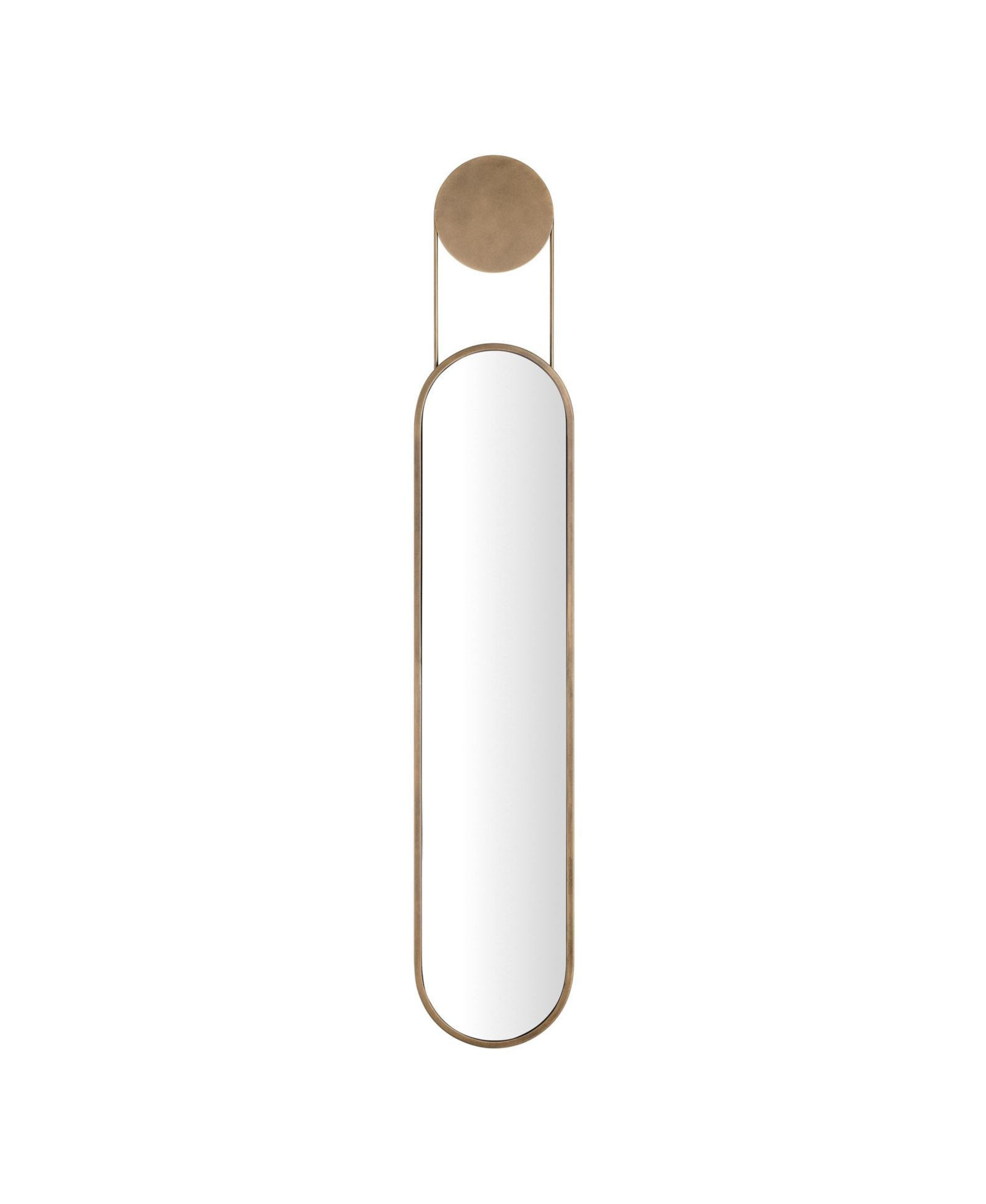 Настенное зеркало Danya B Antique Brass Oval