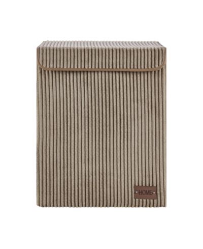 Danya B Collapsible Corduroy Laundry Hamper Storage