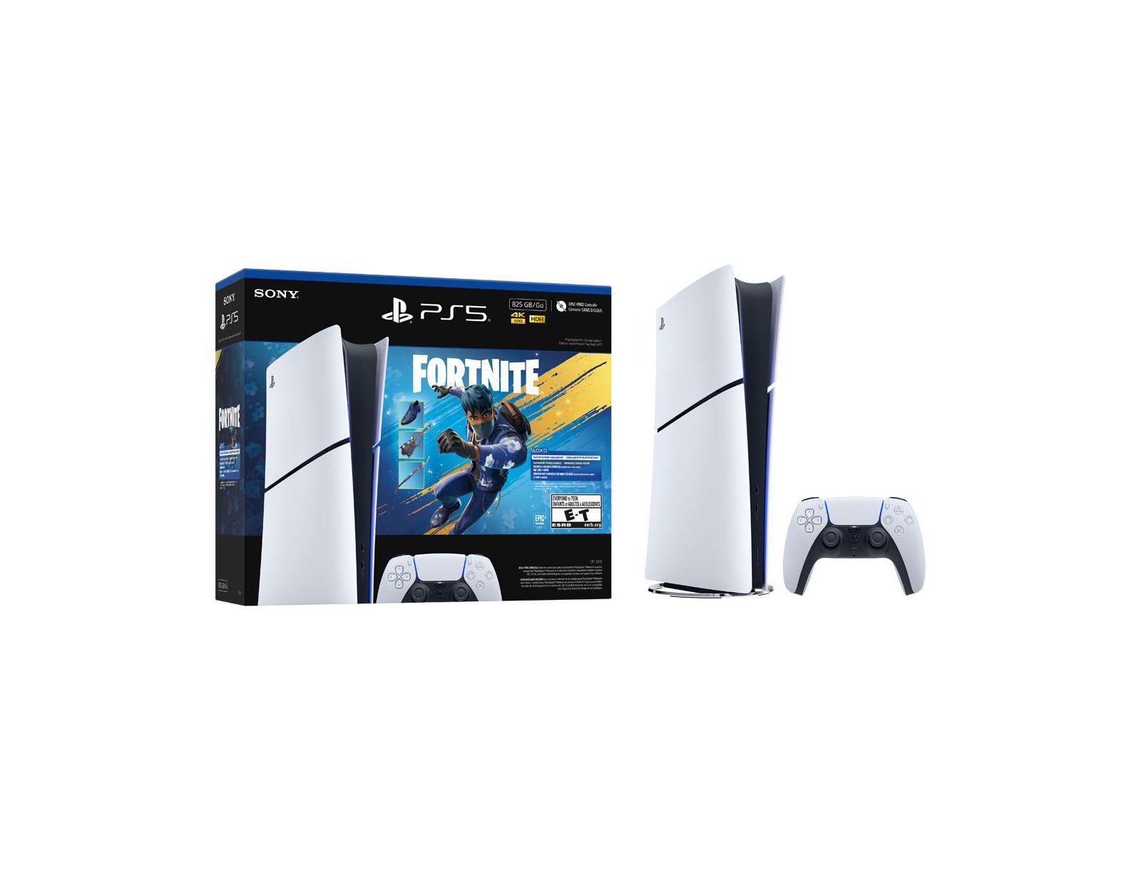 Sony PlayStation 5 Digital Edition Slim 1TB Fortnite Flowering Chaos Bundle Console