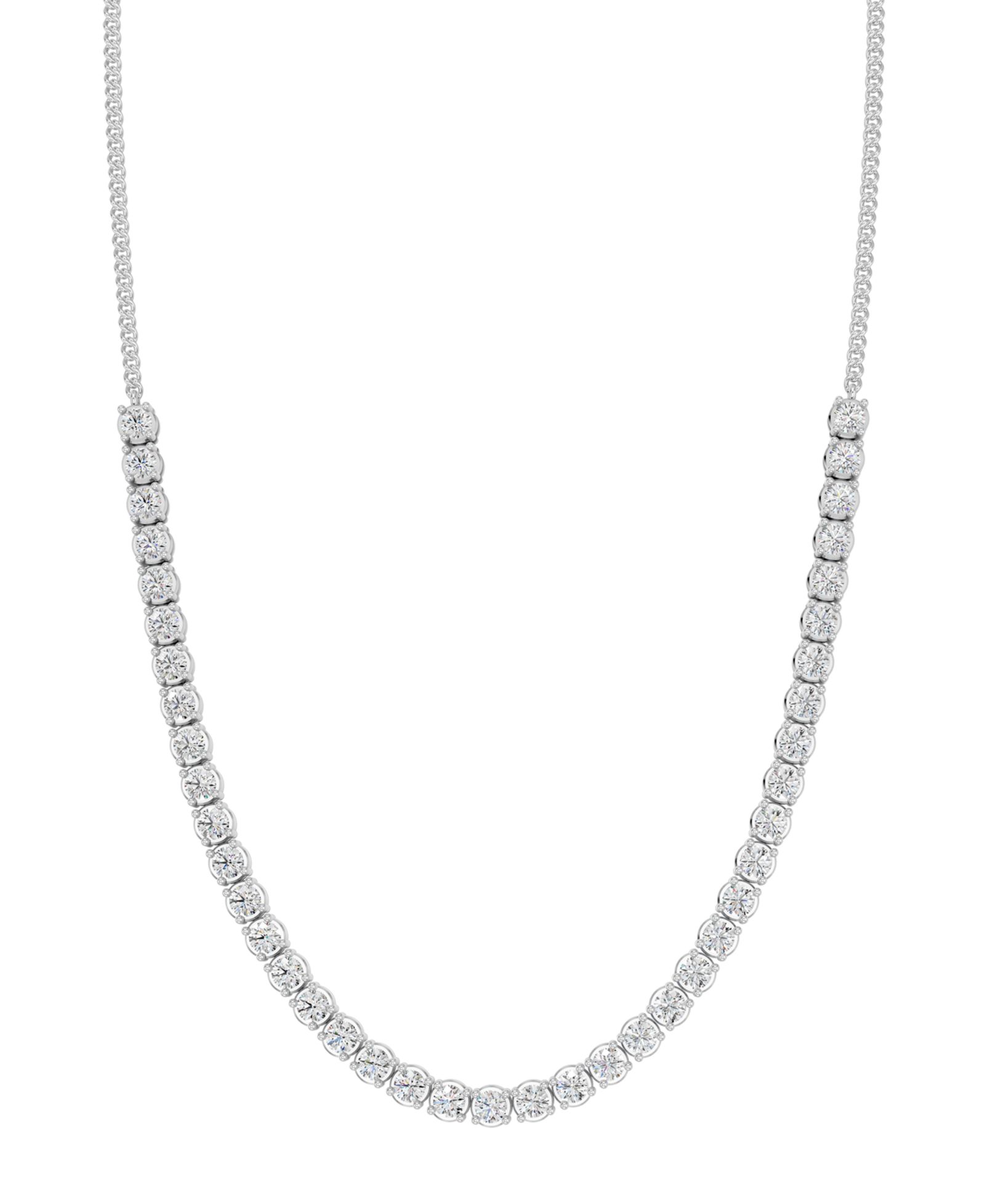 Forever Grown Diamonds Lab-Grown Diamond Pendant Necklace (3 ct. t.w.) in Sterling Silver
