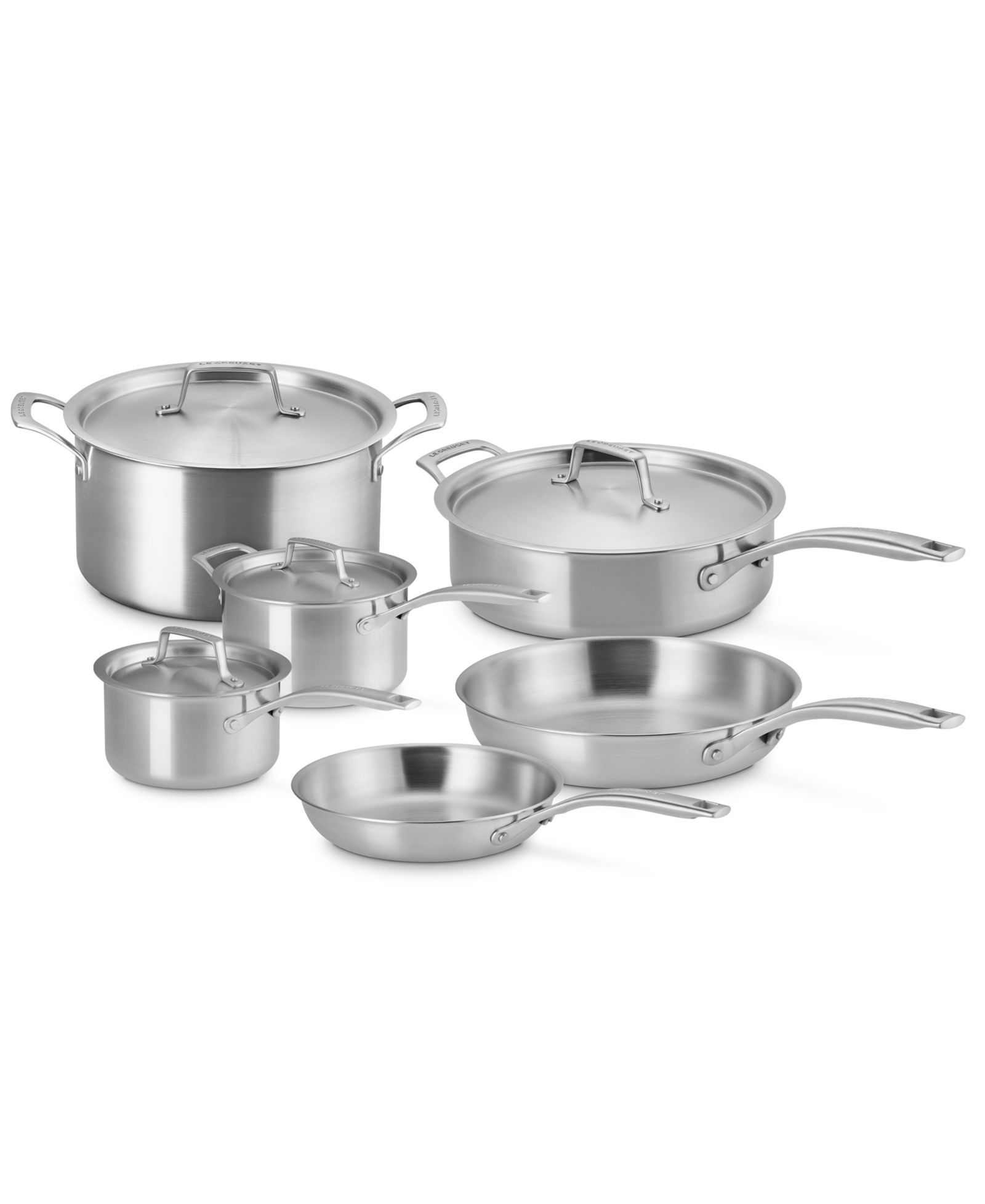 Комплект кухонной посуды Le Creuset Essential Stainless Steel, 10 предметов