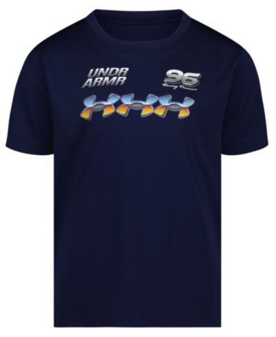 Under Armour Boys' 2T-7 Tech Racer Burst Short-Sleeve T-Shirt