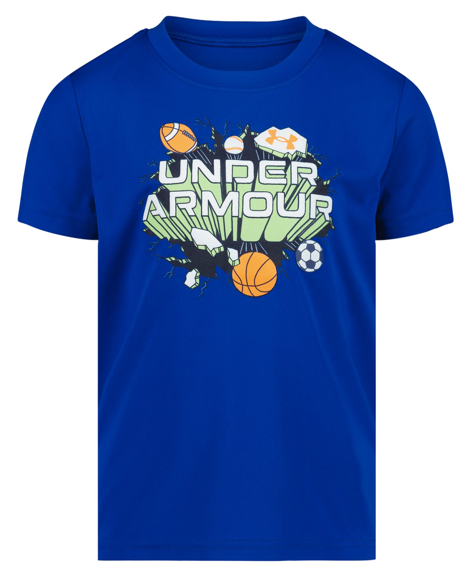 Under Armour Boys' 2T-7 Tech Sports Burst Short-Sleeve T-Shirt