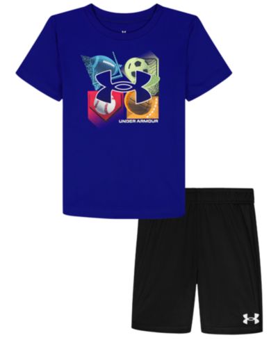 Under Armour Детский комплект из футболки и шорт 2T-7, 2-предметный сет