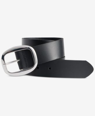 Женский кожаный ремень I.N.C International Concepts Centerbar Oval Buckle