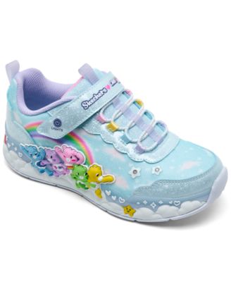 Skechers кроссовки с подсветкой Care Bears Hugs N Snugs на низком каблуке для девочек