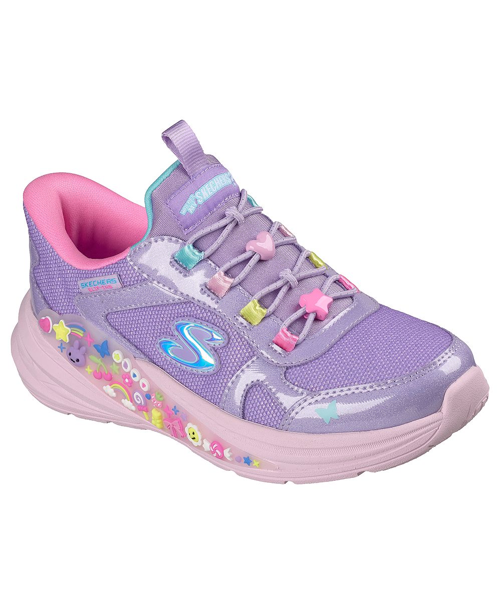 Skechers для маленьких девочек Slip-ins: Hyper-Quest - Где мой шарм Skechers Charm Pop Lifestyle кроссовки от Finish Line