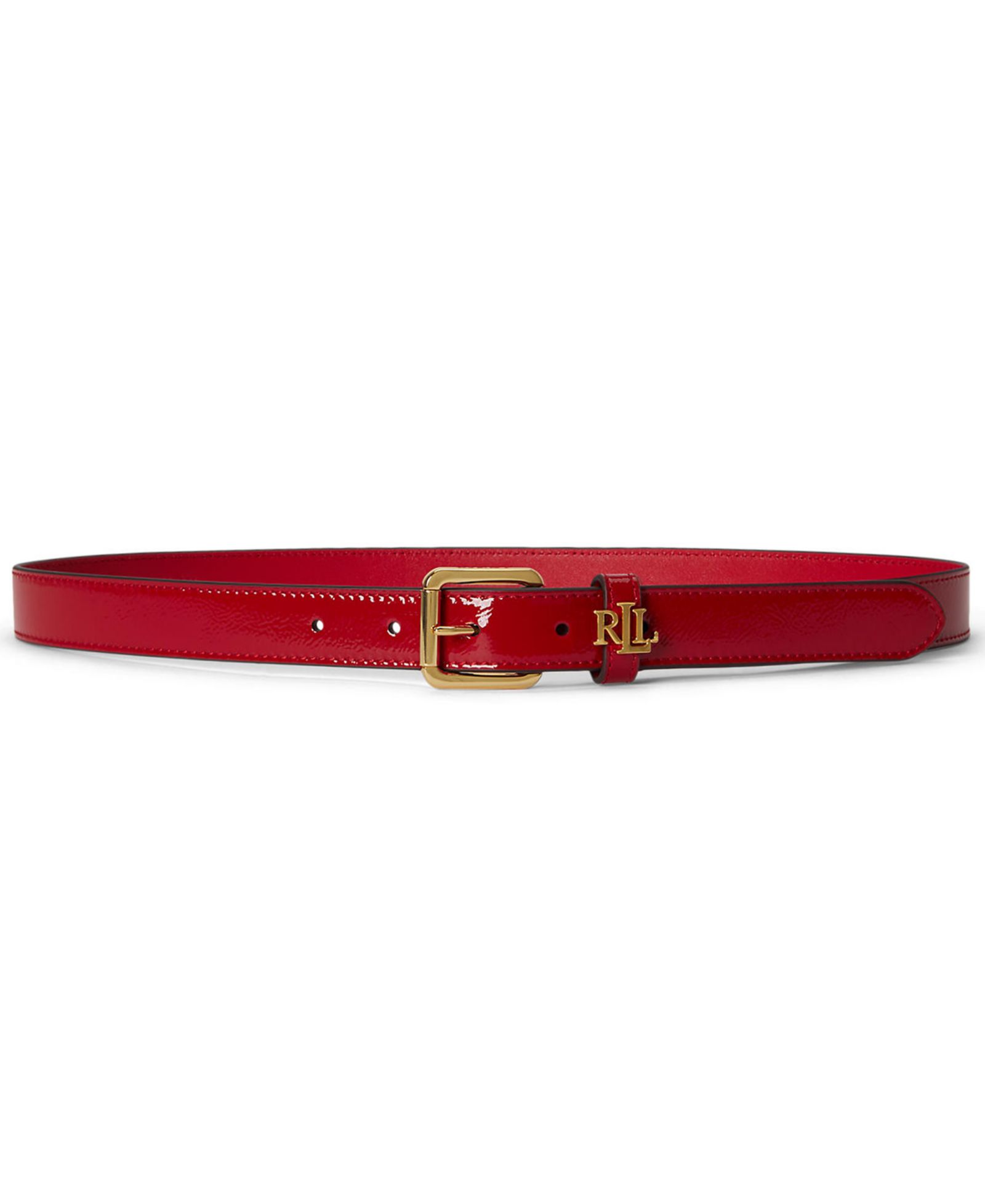 Lauren Ralph Lauren Logo Keeper Skinny Belt