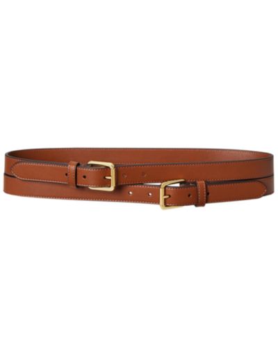 Широкий ремень Lauren Ralph Lauren с двойной пряжкой