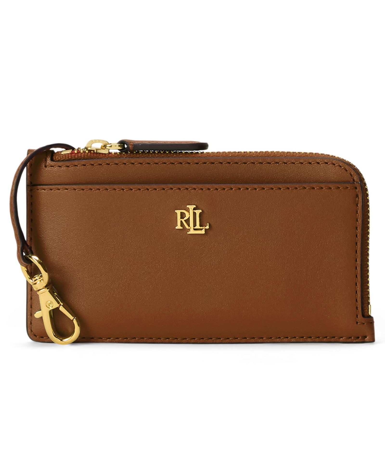 Lauren Ralph Lauren Leather L-Zip Card Case Wallet