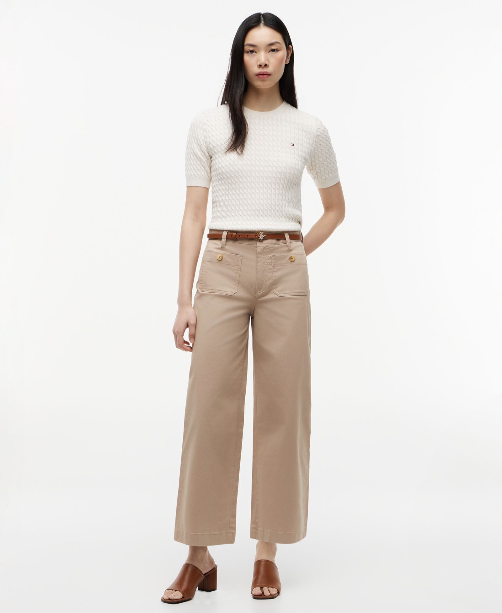 Tommy Hilfiger Women's Twill Patch Pocket Chinos Pants