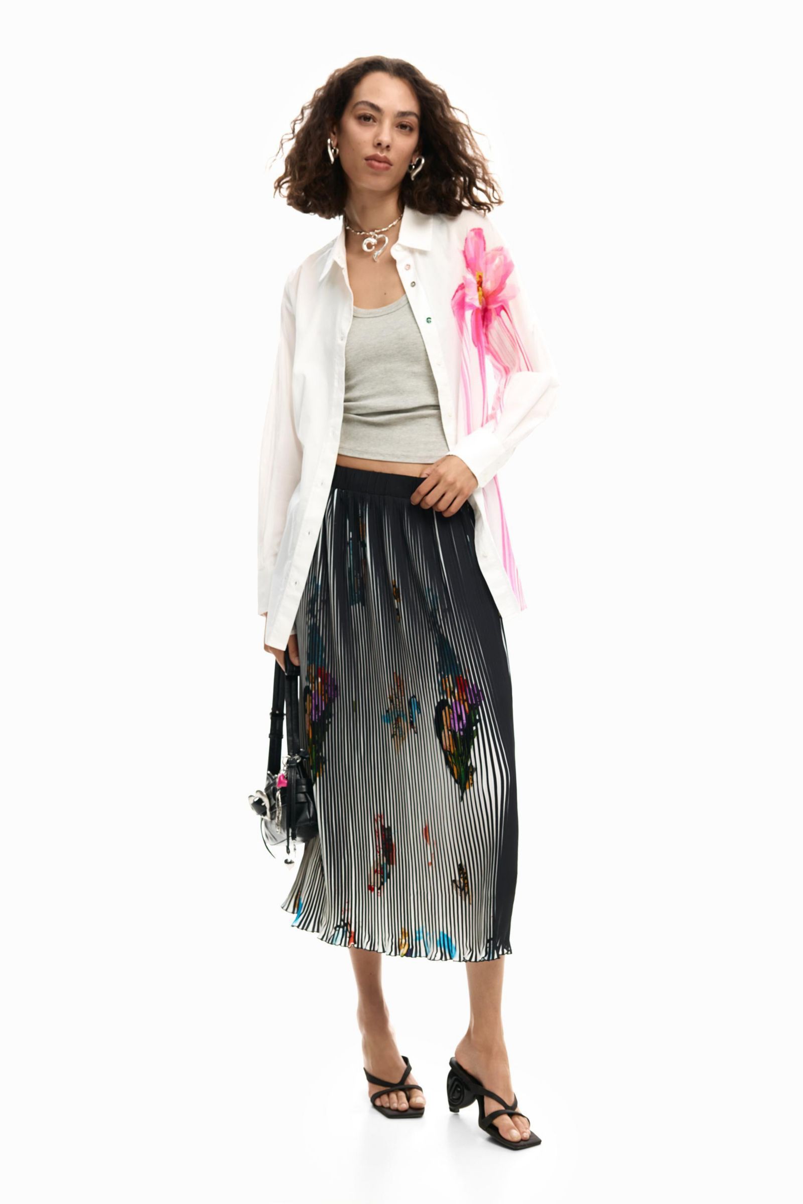 Юбка Desigual Women's Midi arty texture