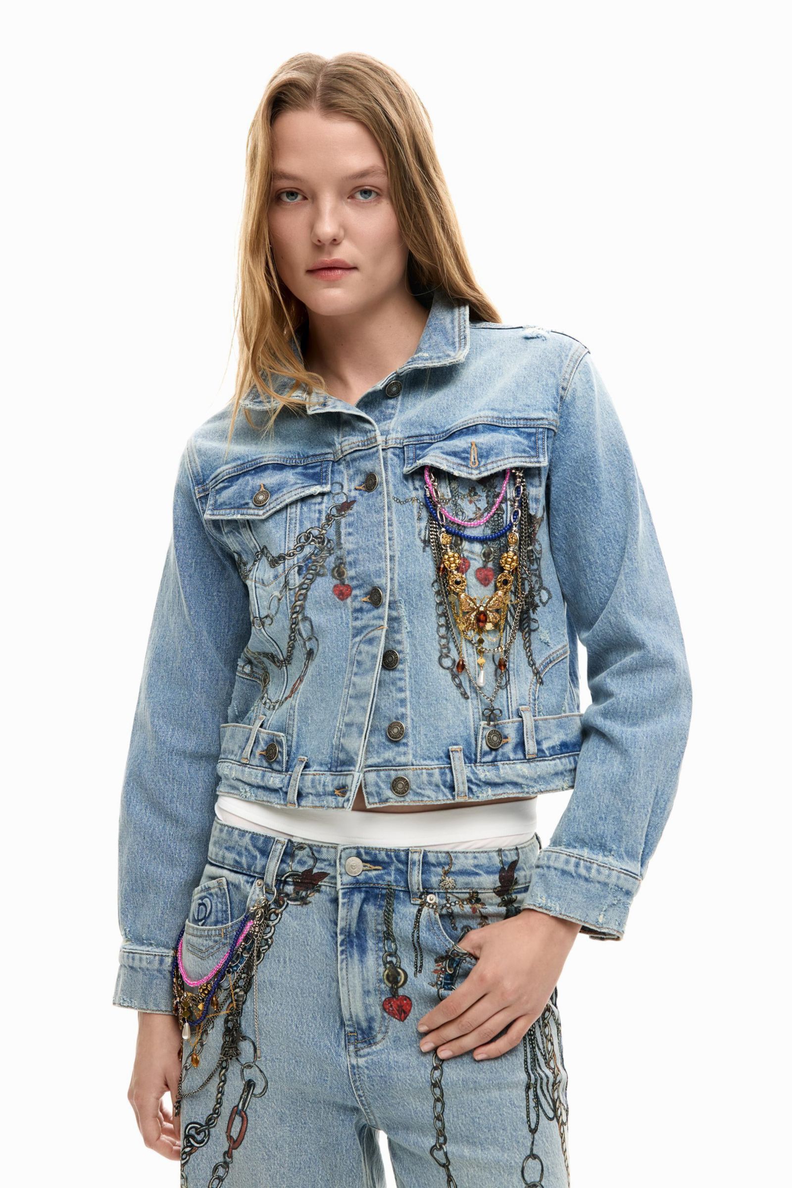 Desigual Women's Denim Trucker Jacket