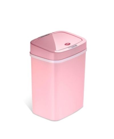NINESTARS Rectangular Motion Sensor Trash Can 3.2 Gallon ABS