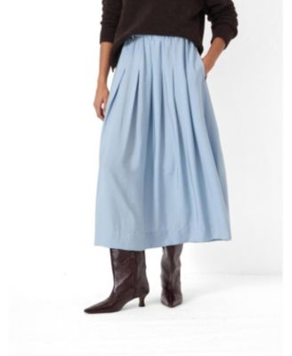 Hush Women's Pleated Air Flow Midi Skirt