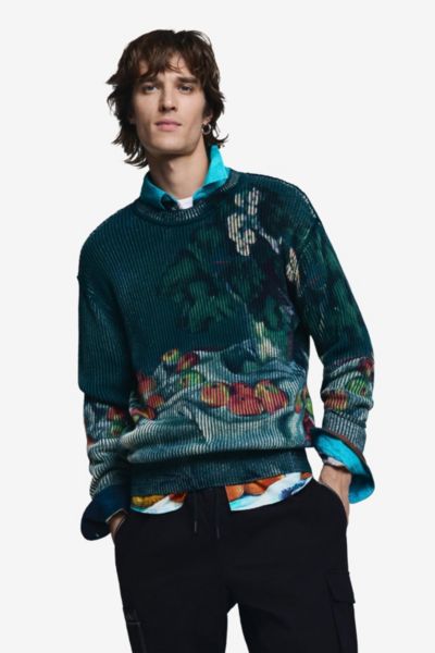Desigual Men's Still Life Texture Sweater