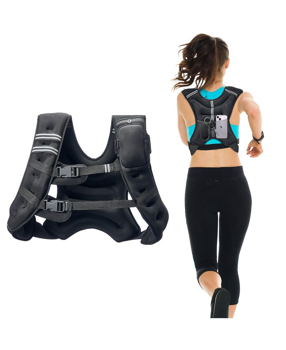 Mecale Weighted Vest, 30lb Adjustable Training Vest with Reflective Stripe