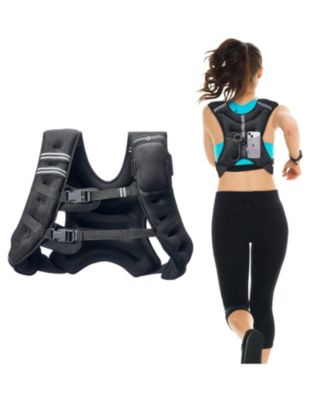 Mecale Weighted Vest, 30lb Adjustable Training Vest with Reflective Stripe