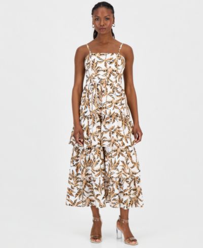 Женское многослойное тканое платье I.N.C. International Concepts Petite Tiered Woven Dress
