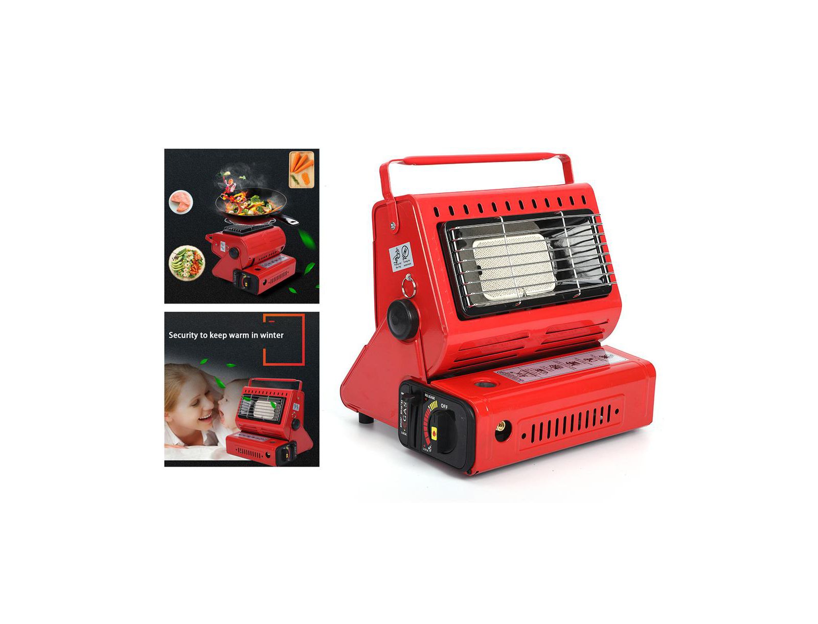 Artudatech Portable Butane Heater with Rotating Handle for Outdoor Warmer & Emergency Cooker
