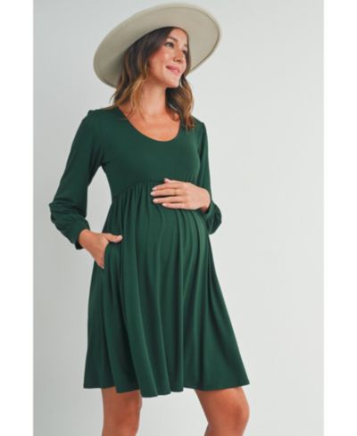 Женское платье Hello Miz Maternity Long Sleeve Empire Waist Scoop Neck