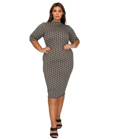 Платье миди L I V D Plus Size Gallarda