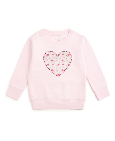 Детская толстовка Sweet Wink Dainty Rose Pearl Heart Patch