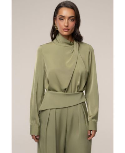 Женская шелковая блузка JLUXLABEL Alexa Satin Blouse