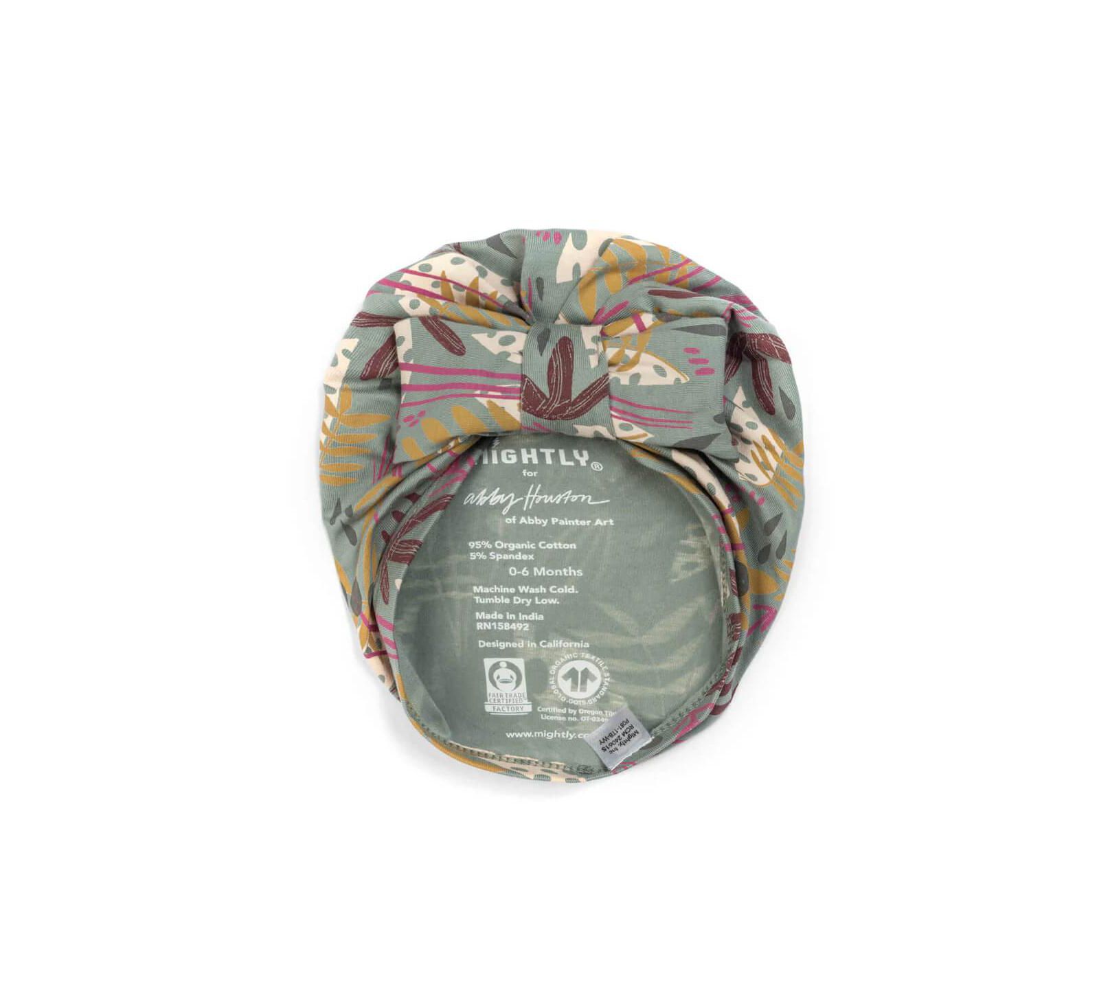 Mightly Baby Fair Trade Organic Cotton Bow Turban