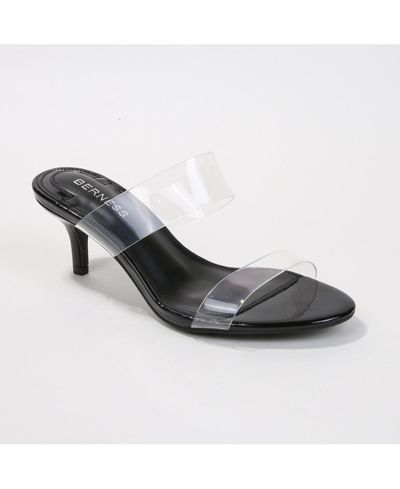 BERNESS Женские туфли на каблуке Kitten Heels Calia Clear с двойным ремешком