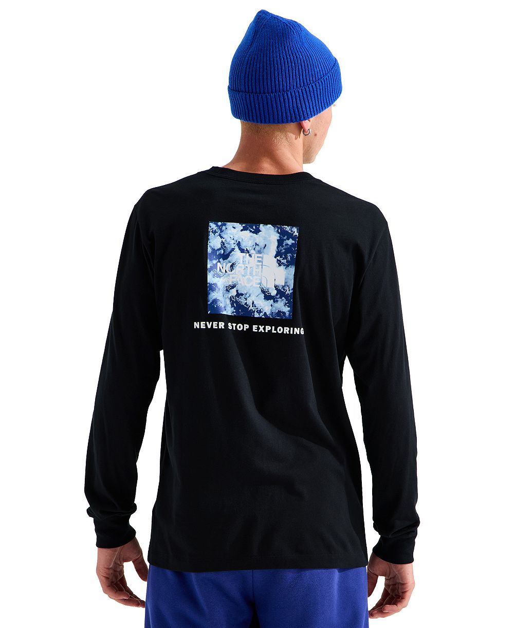 The North Face Men's Evolution Granitic Rock Print Box NSE Long-Sleeve T-Shirt