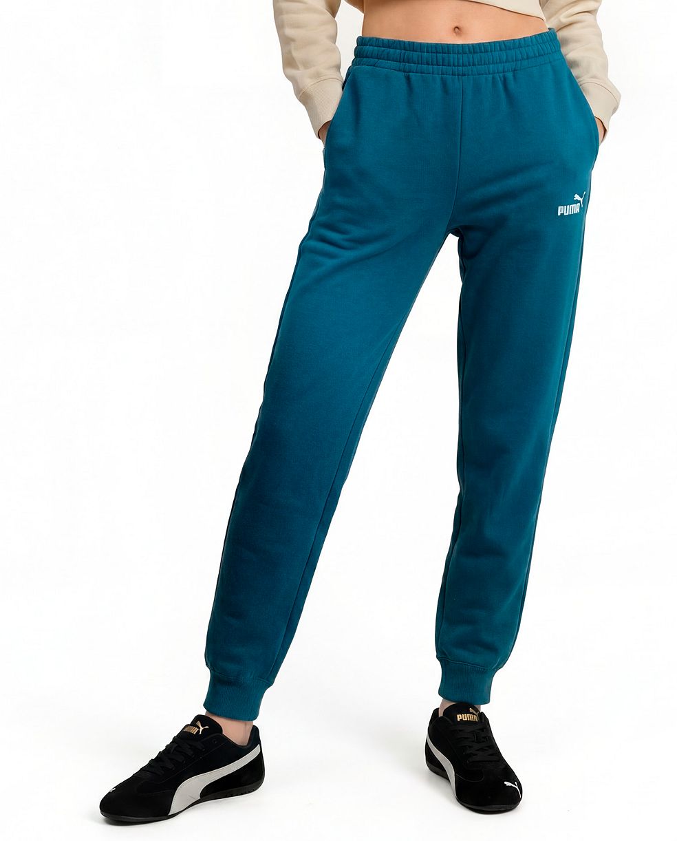 Puma Women's ESS No. 1 Logo Fleece Relaxed-Fit Pull-On Sweatpants