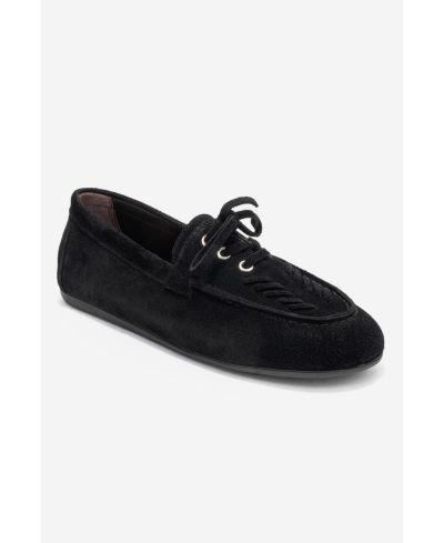 Женские кожаные лоферы Forever & Always Shoes Lorven на шнуровке
