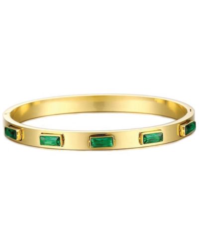 Lola Ade Aurora Gold-Tone Baguette Bangle Bracelet