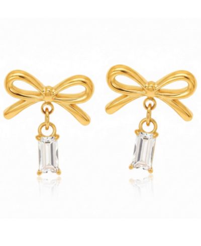 Серьги-гвоздики Lola Ade Colette Gold-Tone Bow