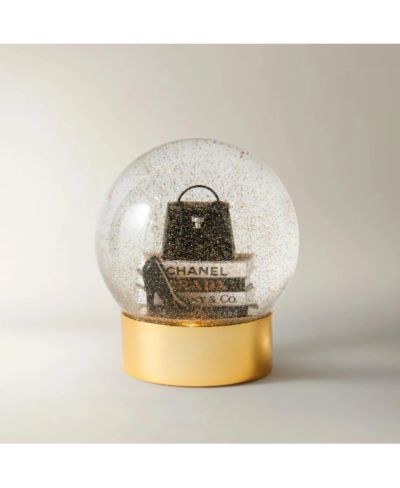 Fashion Glitter Globe with LED Light Decor Accent
