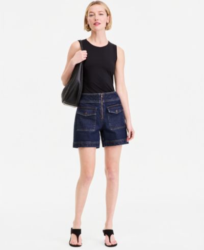 Женщины джинсовые шорты I.N.C. International Concepts Zip-Front