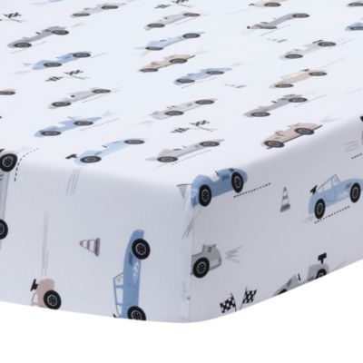 Lambs & Ivy Lambs and Ivy Little Racer Cotton Cars/Transportation Fitted Crib/Toddler Sheet