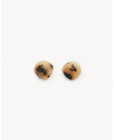 MACHETE Mini Sculpture Studs in Blonde Tortoise