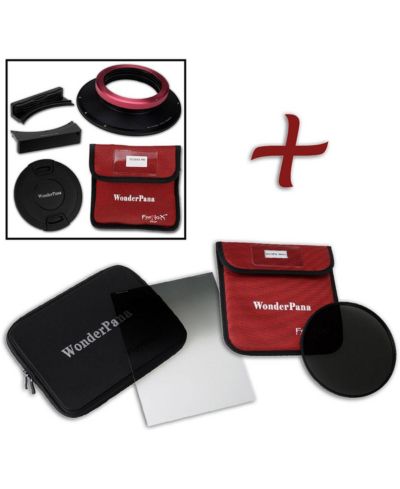 Держатель фильтра Fotodiox WonderPana XL FreeArc 186mm ND32 Kit для объектива Sigma 14-24mm f/2.8 DG HSM Art, включает ND32 фильтр и 7.9x10.2" Graduated