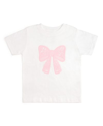 Детская футболка Sweet Wink Lace Bow Puff Ink Short Sleeve