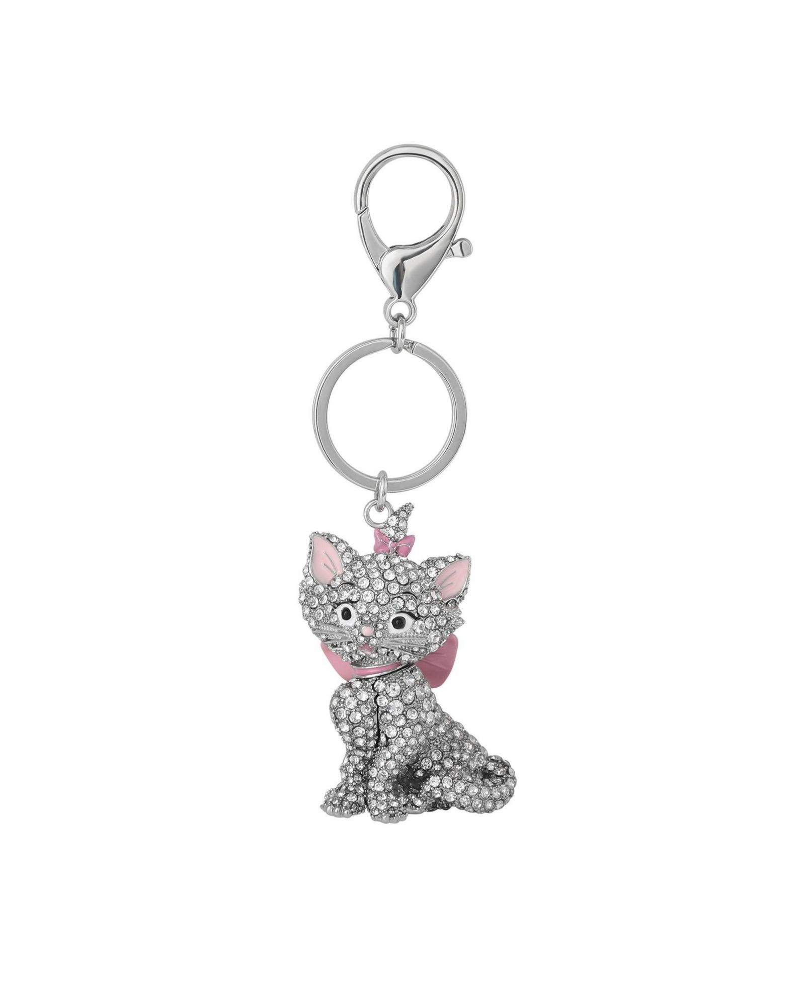 Disney Aristocats Marie Crystal Pavé Bag Charm Keychain – Officially Licensed