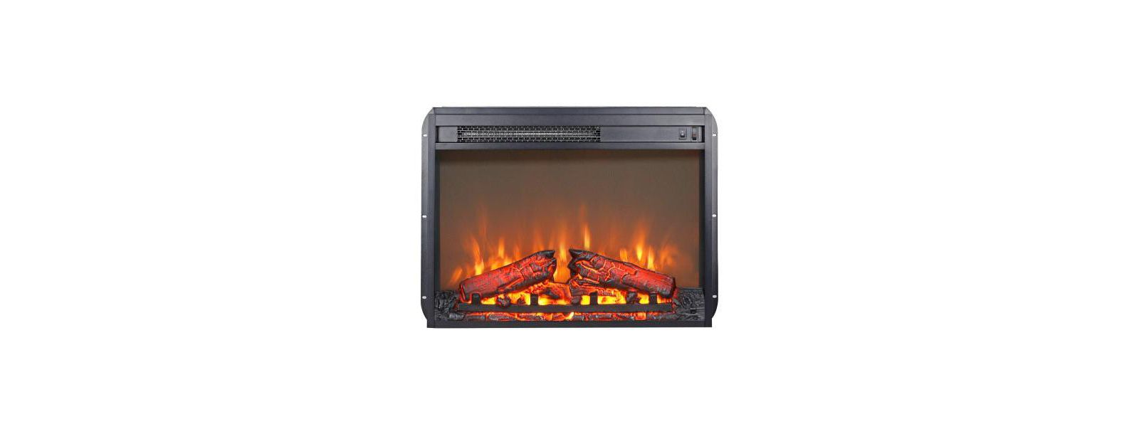 Flynama 23 inch Realistic Log Flame LED Overheat Protection CSA UL Certified Electric Fireplace Insert Heater