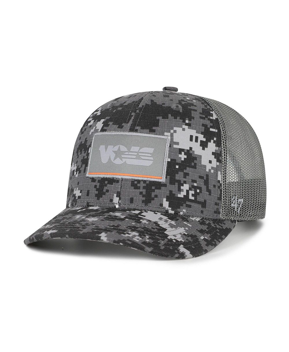 Мужская кепка '47 Brand Camo Tennessee Volunteers Smokey Grey Square Script Trucker Adjustable